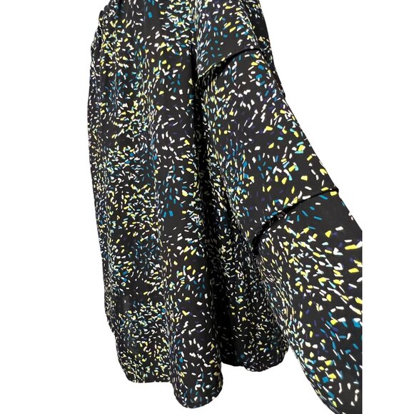 Worthington Women's XL Off-Shoulder Blouse Black Multicolor Flowy Casual Chic - Picture 6 of 12